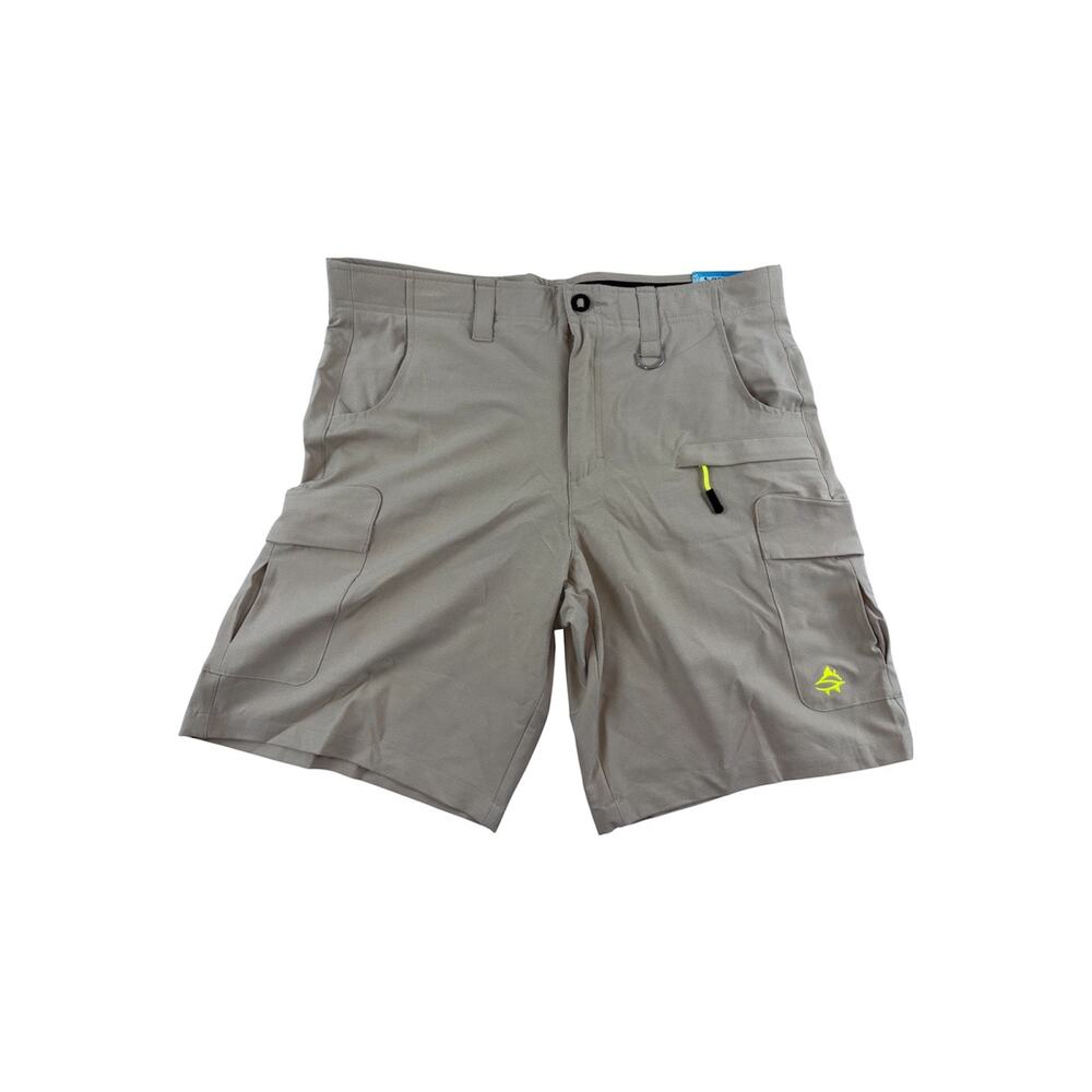 Loco Skailz Khaki Fishing Cargo Shorts Mens 36